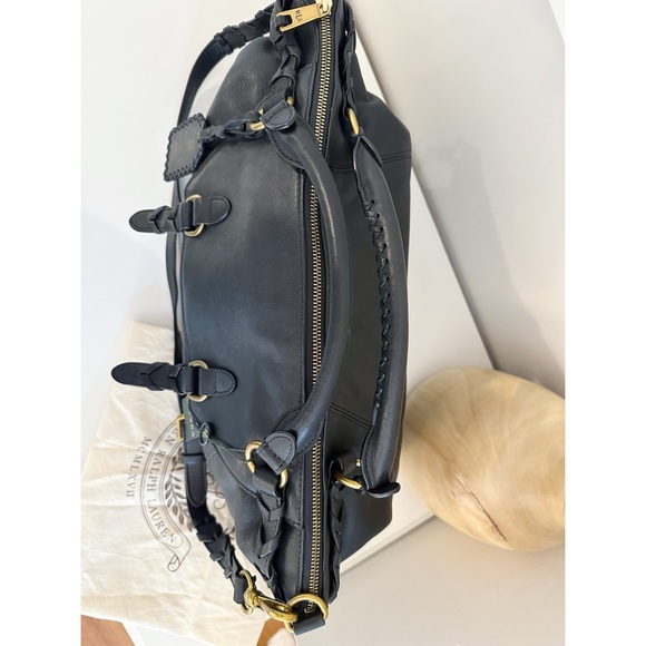 Lauren Ralph Lauren ~ Vintage Black Woodland Convert Tote Bag - Picture 5 of 17